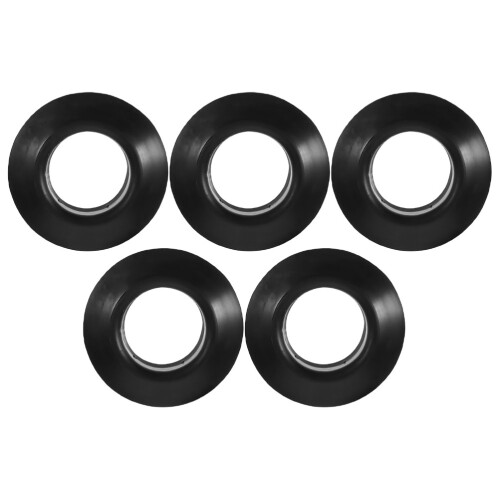 20Pcs Smooth Black PVC Drip Rings for Small Kayak Paddle Replacement 1