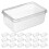 90Pcs Pet Clear Cake Boxes Bulk for Cheesecake and Swiss Roll Storage 1