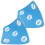6Pcs Noise-Reducing Sky-Blue Rubber Bow Target Dual-Sided for Wall Use 1