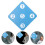 6Pcs Noise-Reducing Sky-Blue Rubber Bow Target Dual-Sided for Wall Use 10