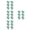 24Pcs DIY Removable Miniature Plastic Trees Green Model Train Scenery 6