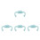 4Pcs Wide-Compatibility Silicone Baby Bottle Grip Handles Sky-Blue 9