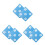 6Pcs Noise-Reducing Sky-Blue Rubber Bow Target Dual-Sided for Wall Use 4