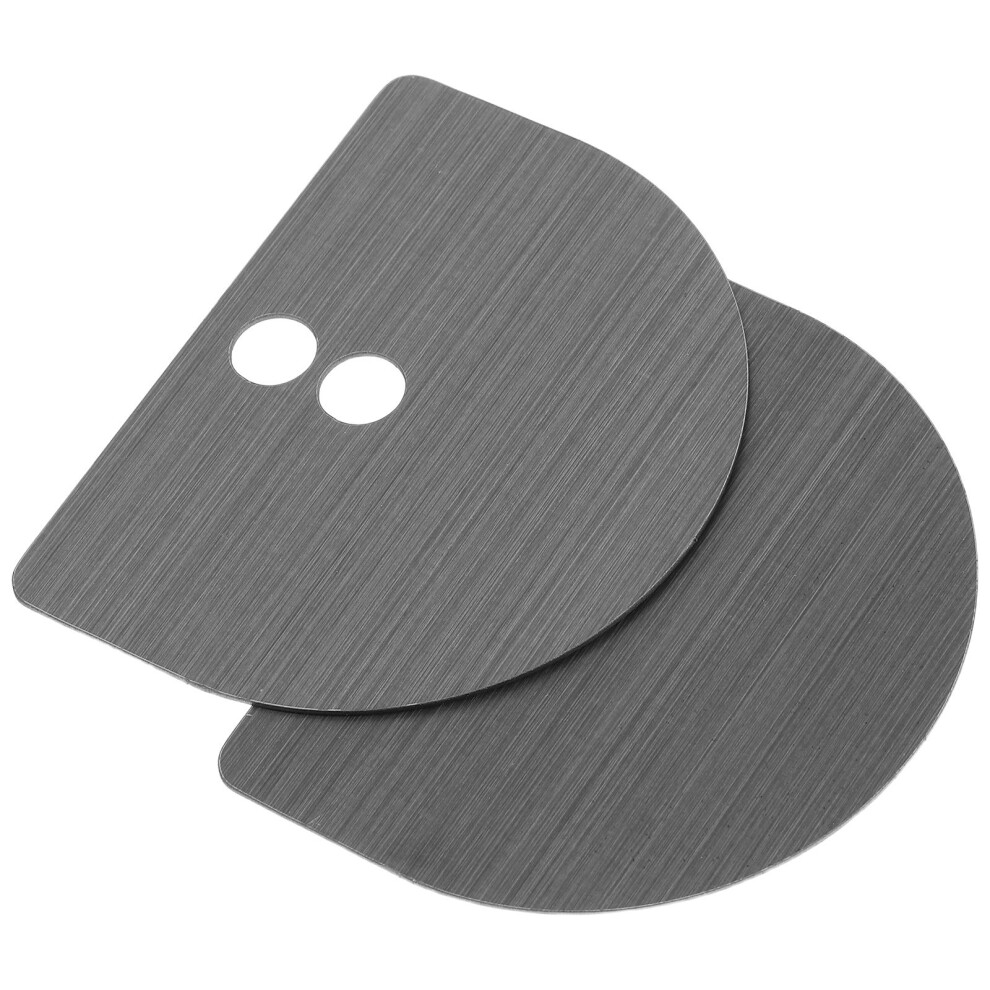 4Pcs Zinc Alloy Door Lock Fixing Plate For Keyless Entry Black Finish 3632889382020