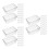 90Pcs Pet Clear Cake Boxes Bulk for Cheesecake and Swiss Roll Storage 6