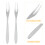 1Ensemble Plat Service Escargot Acier Cuisine Argent 7