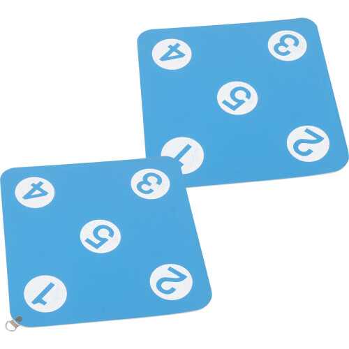 6Pcs Noise-Reducing Sky-Blue Rubber Bow Target Dual-Sided for Wall Use 1