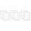 6Pcs White Magnetic Locker Mirror Makeup Mirror for Bedroom 6