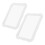 6Pcs White Magnetic Locker Mirror Makeup Mirror for Bedroom 2