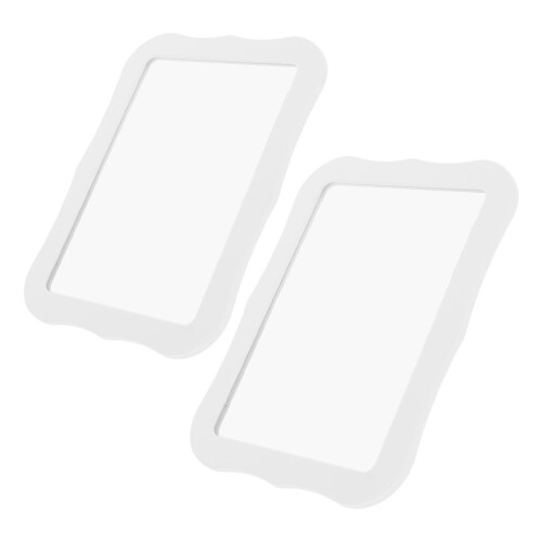 6Pcs White Magnetic Locker Mirror Makeup Mirror for Bedroom 1