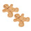 4Pcs Gingerbread Shaped Bamboo Tray Festive Snack and Cheese Board 3