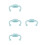 4Pcs Wide-Compatibility Silicone Baby Bottle Grip Handles Sky-Blue 5