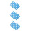 6Pcs Noise-Reducing Sky-Blue Rubber Bow Target Dual-Sided for Wall Use 5