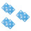 6Pcs Noise-Reducing Sky-Blue Rubber Bow Target Dual-Sided for Wall Use 9