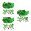 93Pcs Lightweight Plastic Palm Tree Models Green Tropical Miniatures 9