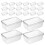 90Pcs Pet Clear Cake Boxes Bulk for Cheesecake and Swiss Roll Storage 3