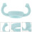 4Pcs Wide-Compatibility Silicone Baby Bottle Grip Handles Sky-Blue 11