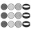 12Sets Portable Plastic Soil Sifting Pan for Sand and Rock Screening 1