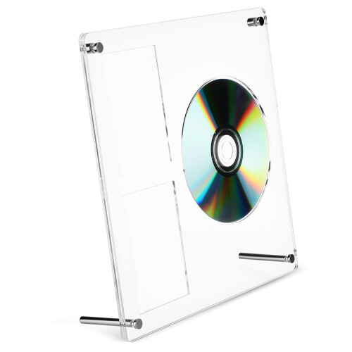 4Pcs Acrylic Cd Frame Display Case for Kpop Photocard Holder Desk Use