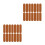 400Pcs Synthetic Embossed Tags Chocolate for Handmade Clothing 3