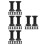 40Pcs Durable Black Wooden Thread Bobbins for Sewing and DIY Use 8