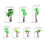 93Pcs Lightweight Plastic Palm Tree Models Green Tropical Miniatures 10