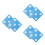 6Pcs Noise-Reducing Sky-Blue Rubber Bow Target Dual-Sided for Wall Use 7
