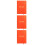 3Pcs Aesthetic 2025 Schedule Planner Orange PU Notebook for School 8