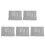 5Pcs Soft Silver Crystal Velvet USB Heated Blanket Home Use Washable 4