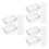 90Pcs Pet Clear Cake Boxes Bulk for Cheesecake and Swiss Roll Storage 9