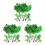 93Pcs Lightweight Plastic Palm Tree Models Green Tropical Miniatures 5