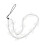 2Pcs Transparent Phone Charm Butterfly Lanyard Decorative Chain Strap 1