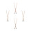 8Pièces Baguettes Xylophone Percussion Manche Bois Beige Durable 6