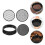 12Sets Portable Plastic Soil Sifting Pan for Sand and Rock Screening 10