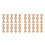 20Pcs Solid Wood Khaki Baluster Posts Miniatures for Stair and Garden 6