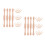 50Pcs Solid Wood Stair Balusters Beige Unpainted Spindles Home Decor 5
