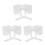 3Pcs White Detachable False Collar Women Bow Design Mini Cape for Tops 6