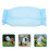 3Pcs Pet Protective Mesh Ear Covers Sky-Blue Breathable Headwear Cap 11