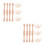 50Pcs Solid Wood Stair Balusters Beige Unpainted Spindles Home Decor 6