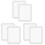 6Pcs White Magnetic Locker Mirror Makeup Mirror for Bedroom 4