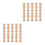 20Pcs Solid Wood Khaki Baluster Posts Miniatures for Stair and Garden 8