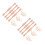 50Pcs Solid Wood Stair Balusters Beige Unpainted Spindles Home Decor 4