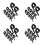 80Pcs Black Elastic Fixing Band for Moxibustion Box Adjustable Fit 6