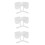 3Pcs White Detachable False Collar Women Bow Design Mini Cape for Tops 8