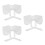 3Pcs White Detachable False Collar Women Bow Design Mini Cape for Tops 7