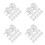 80Pcs Durable White Babyproof Electrical Socket Protectors for Safety 7