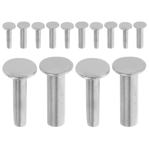 56Pairs Silver Copper Rivets DIY Handle Repair Kitchen Fastening 1