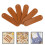 400Pcs Synthetic Embossed Tags Chocolate for Handmade Clothing 8
