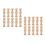 20Pcs Solid Wood Khaki Baluster Posts Miniatures for Stair and Garden 5