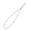2Pcs Transparent Phone Charm Butterfly Lanyard Decorative Chain Strap 2